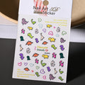 Lovely Cat Nail Decals 3D Animal Cartoon Dog Scrawl Relief Self Adhesive Nail Art Stickers Cute Puppy Kitty Y2K Nails Decoration