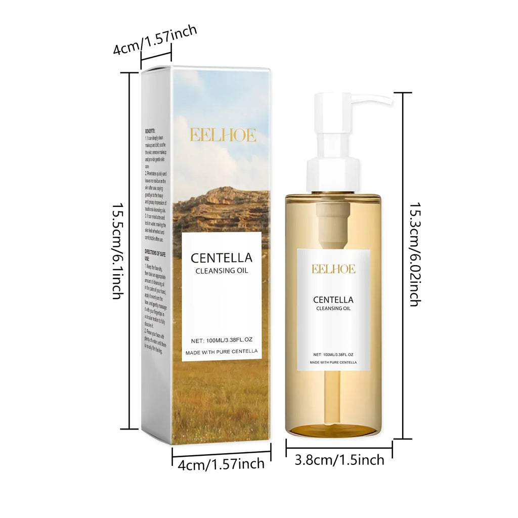 Centella Cleansing Oil Gentle Facial Makeup Remover Vitamin E Moisturizing Face Refresher Cleaning Oil Cleaning Nose Pores