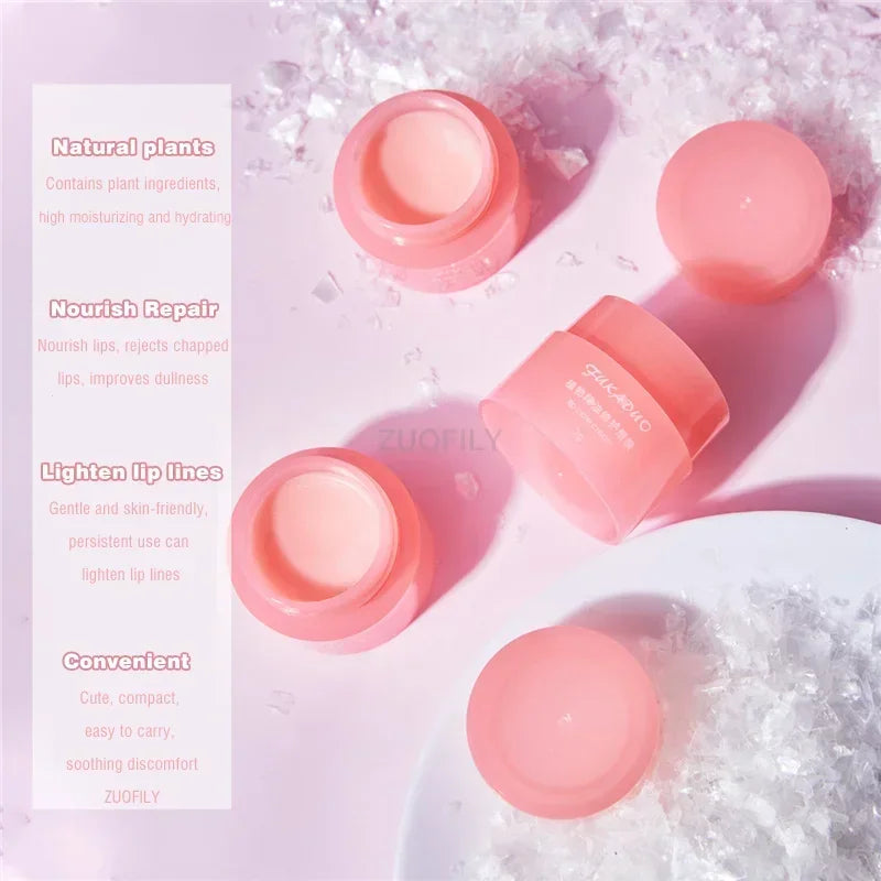 3g South Korea Lip Sleep Mask Night Sleep Maintenance Moisturizing Lips Gloss Bleach Cream Nourishing Lips Care Cherry Lip Balm