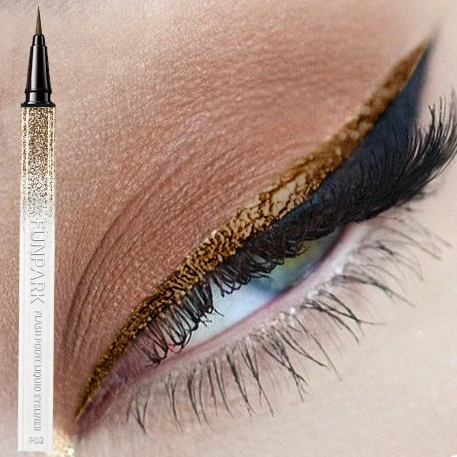 Flash Liquid Eyeliner Pen - Waterproof Long-Lasting Brown