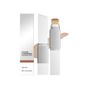 2-in-1 Color-Changing Foundation Make-Up Stick Liquid Double Head with Brush Lightweight Brightening Matte Liquid Base Cosmetics