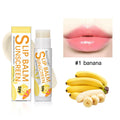 1 Piece Sunscreen Lip Balm SPF 30 UVA Protection Lips Moisturizer Watermelon Coconut Banana Flavor Colorless Lipstick Sun Care