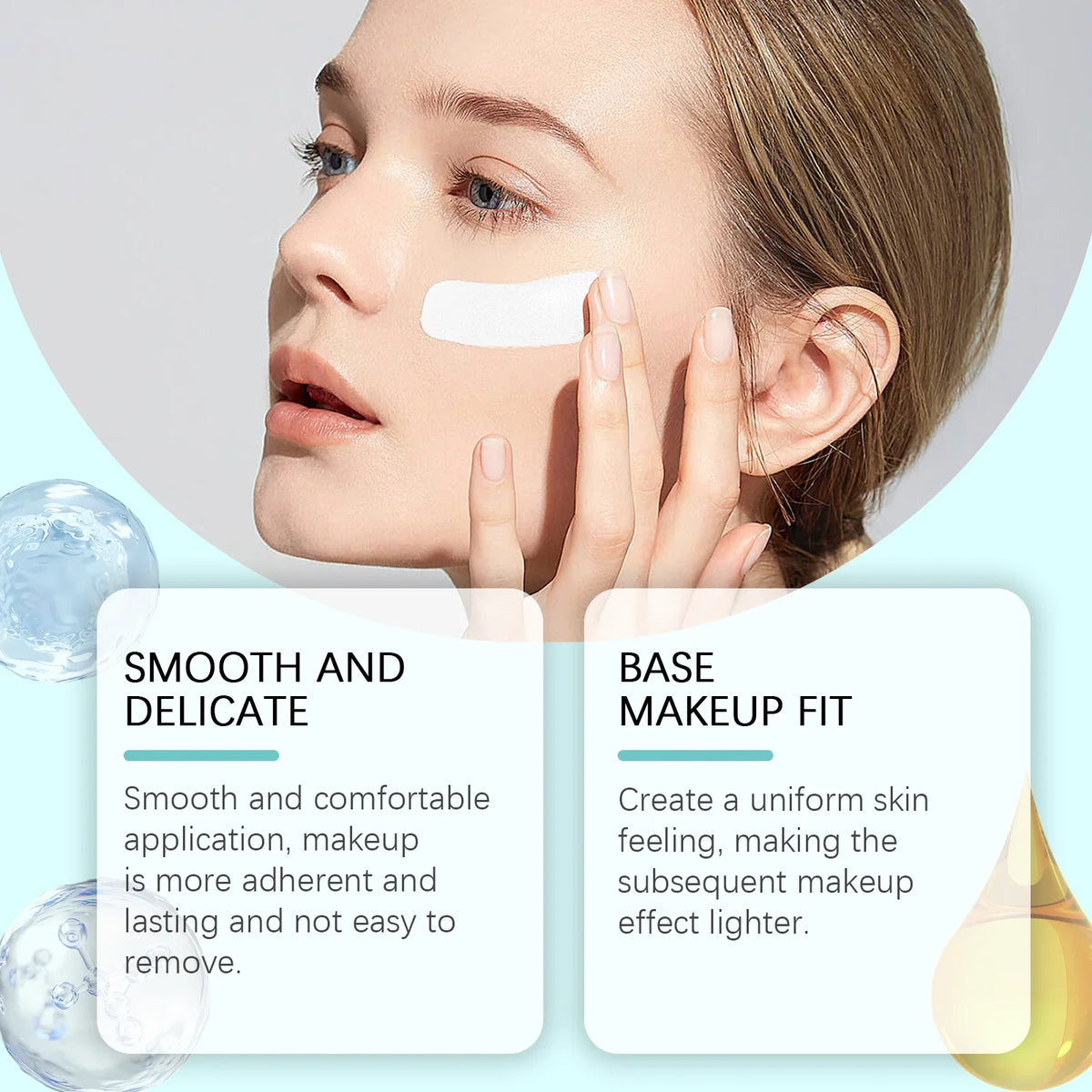 Pre-Makeup Pore Primer Even Skin Tone Oil Control Smoothing Skin Texture Invisible Pores Moisturizing Waterproof Makeup Cosmetic