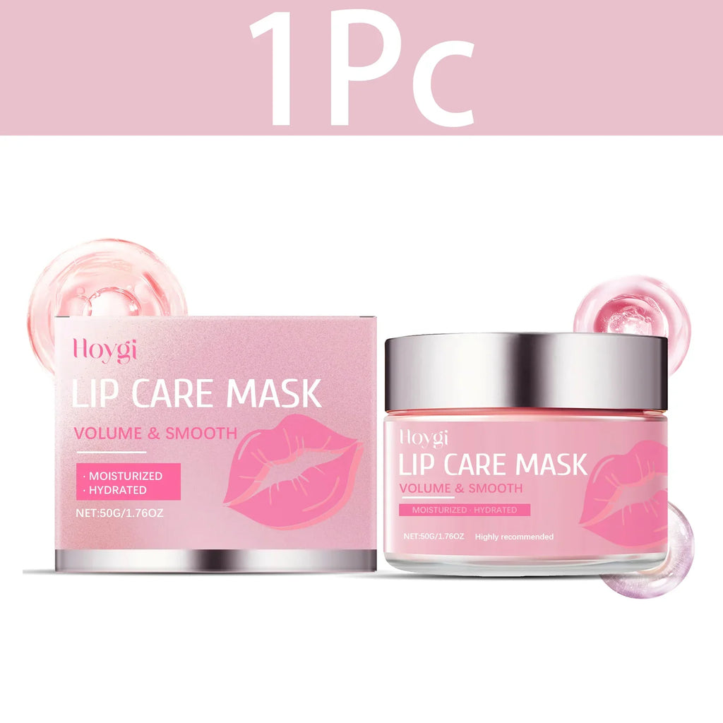 HOYGI Sleep Lip Mask Deep Hydration Lasting Moisturizing Exfoliation Night Lips Care Maintenance Fades Lip Lines Anti Cracked