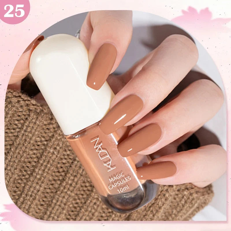 10ml Water-Based Peel Off Nail Polish 40 Colors Long Lasting Quick Drying No Need of Lamp to Cure Nail Supplies Manicure Nails