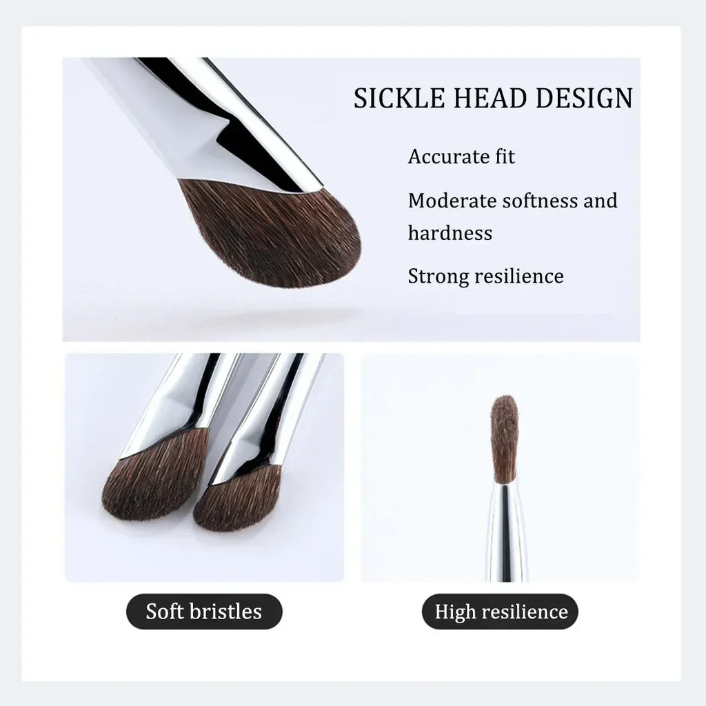 3D Contour Nose Shadow Brush - Angled Eyeliner Wand, Portable travel,Highlighter Makeup Brush,Beginner Professional Makeup Tools