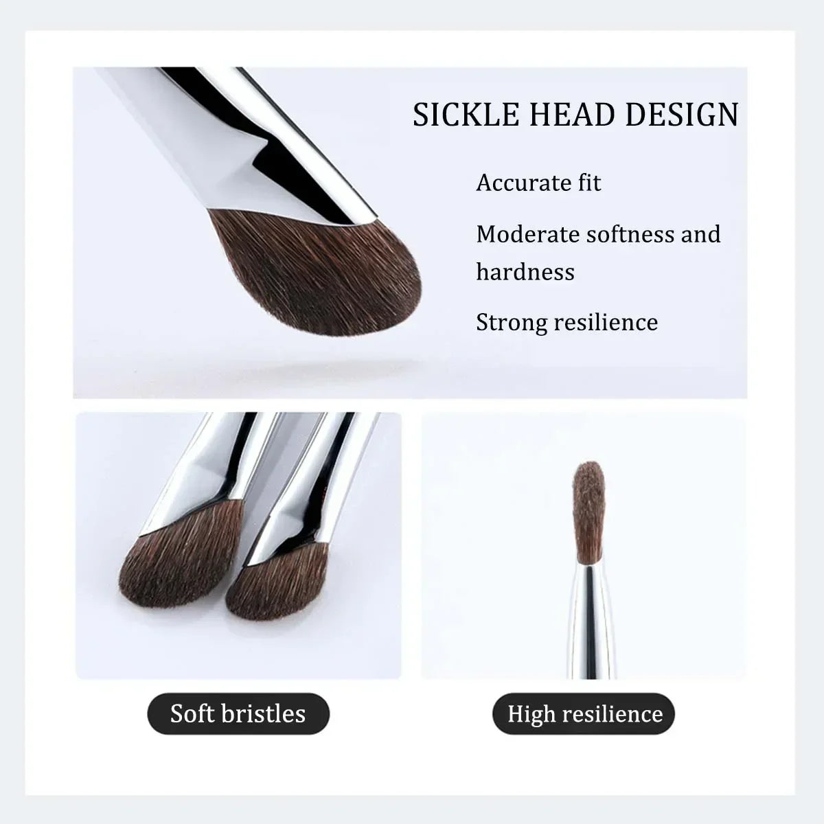 3D Contour Nose Shadow Brush - Angled Eyeliner Wand, Portable travel,Highlighter Makeup Brush,Beginner Professional Makeup Tools