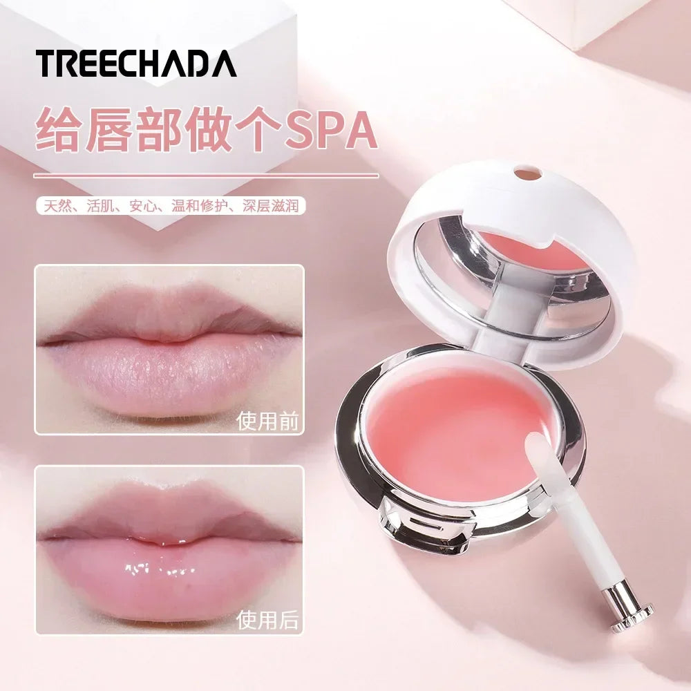 Original Genuine Thailand TREECHADA Rose Sleep Lip Gloss Mask Moisturizes Nourishes Lighten Lip Lines Lip Mask Anti-wrinkle