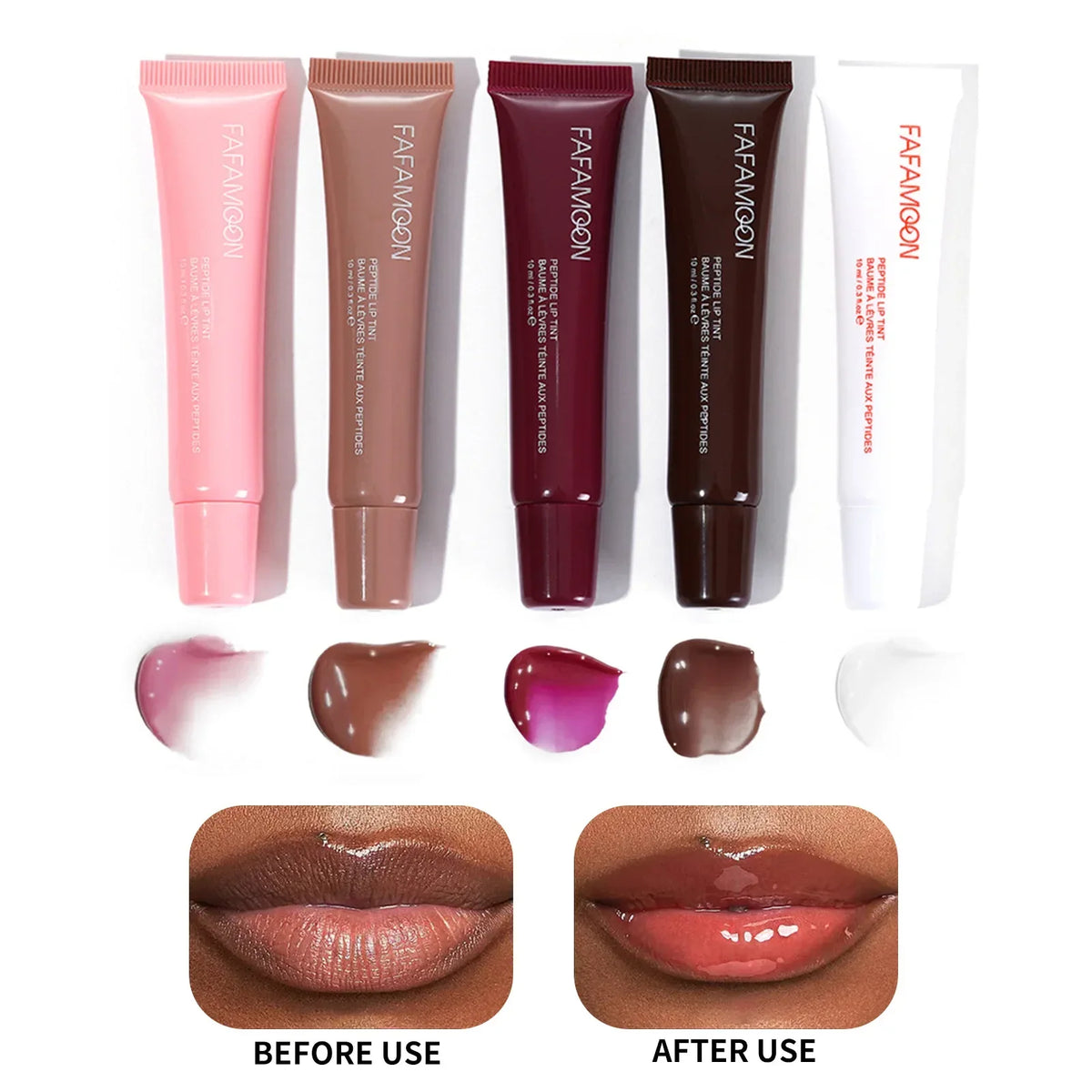 1pcs Soft Tube Mirror Lip Gloss Lip Oil Nude Brown Plumping Lip Gloss Moisturising Transparent Lipgloss Beauty Cosmetics Makeup