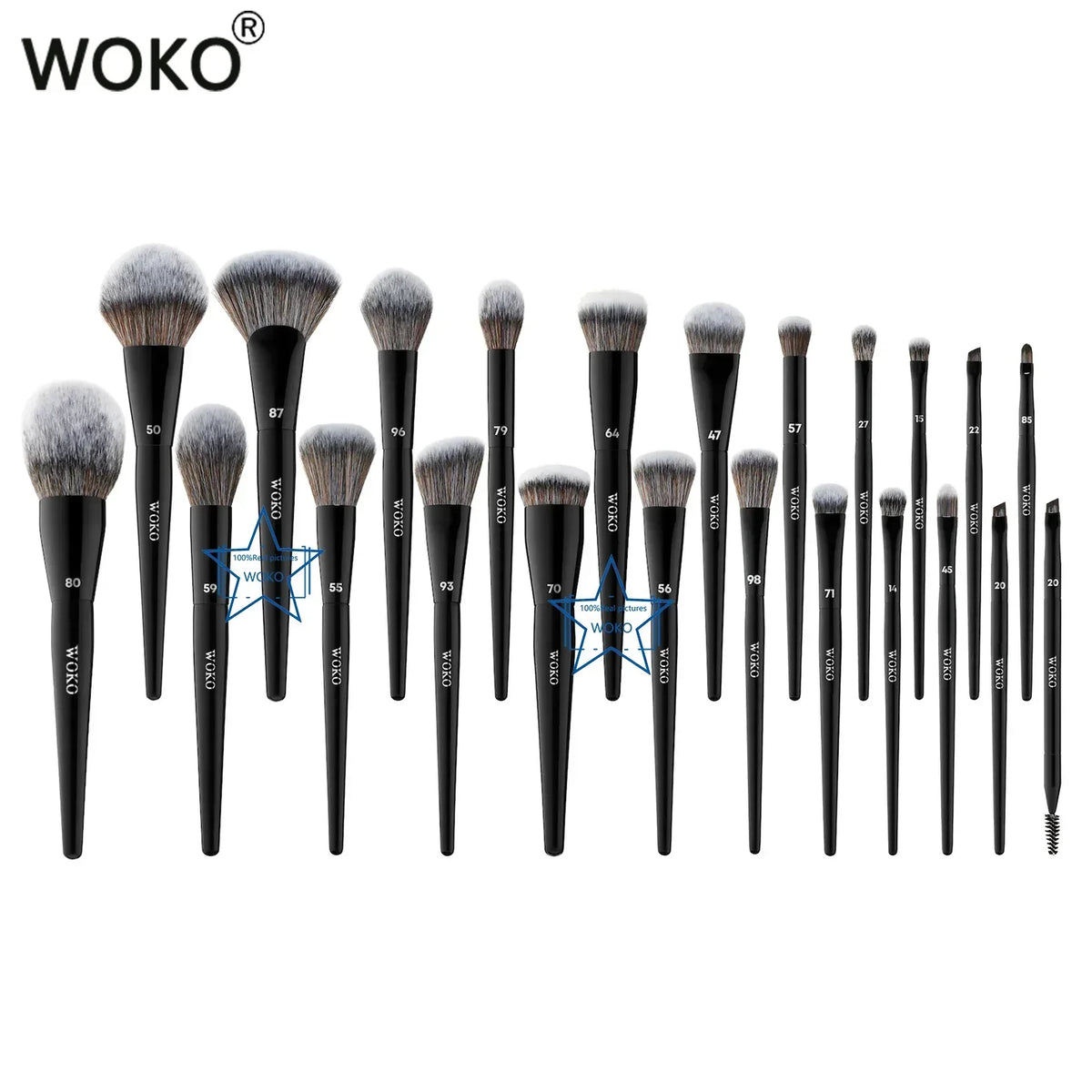 Professional Foundation Powder Highlighter Contour Cream Blush Makeup Brushes Concealer Eyeshadow Smudge Liner Eyebrow Lip Brush