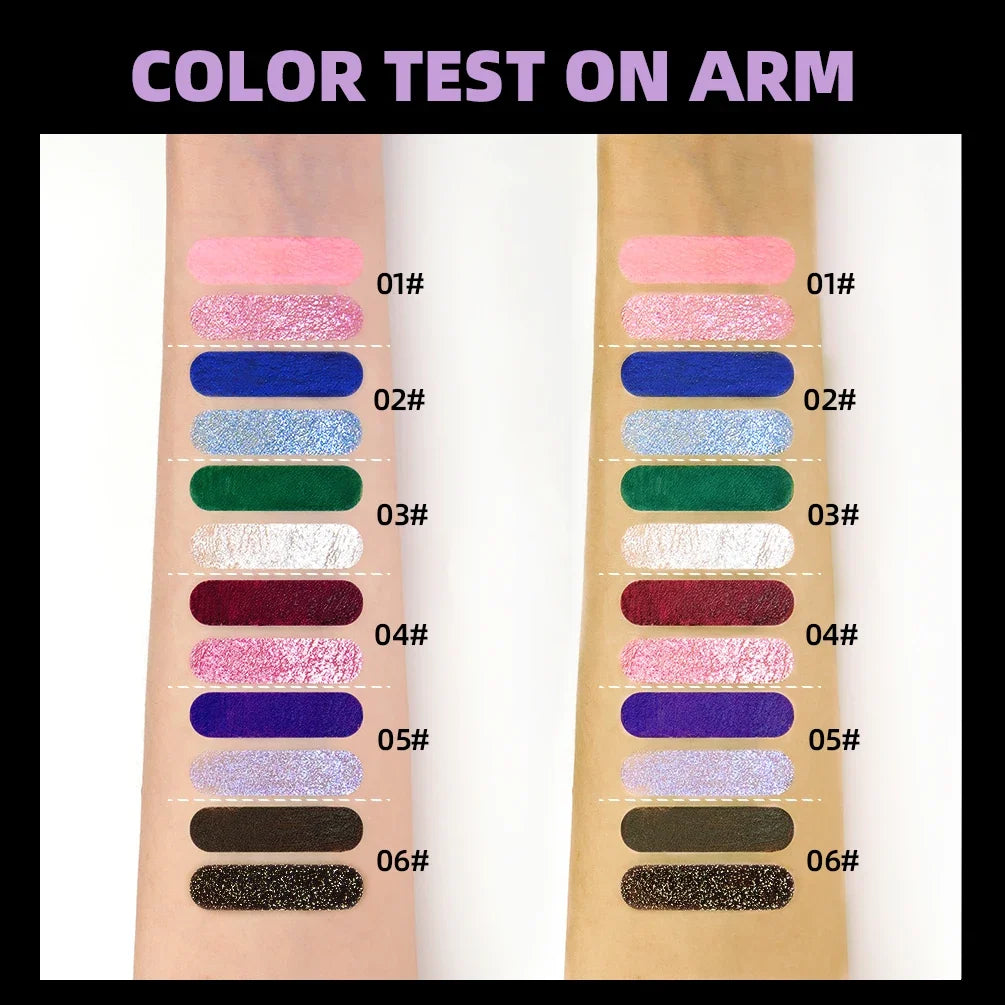 Qibest Double Ended Diamond Glitter Mascara - Waterproof 4D Fiber