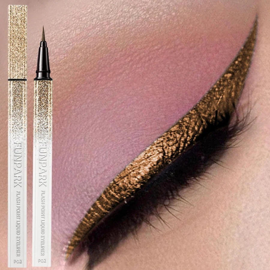 Flash Liquid Eyeliner Pen - Waterproof Long-Lasting Brown