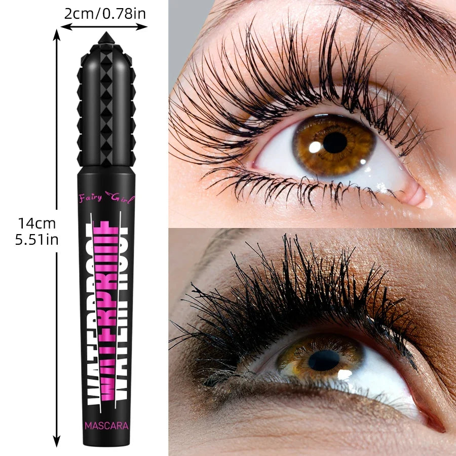 Black Waterproof Mascara - 4D Lengthening & Curling Effect