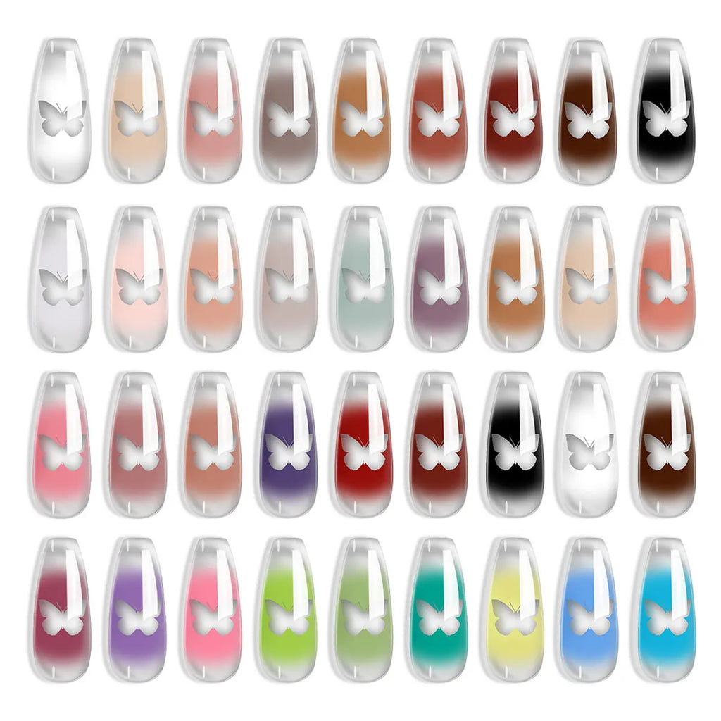 LIMEGIRL 9 Color Gradient Painting Gel Nail Art Gradient Color DIY Design Gel Quick Flower Paint Engraving Gel Nail Polish