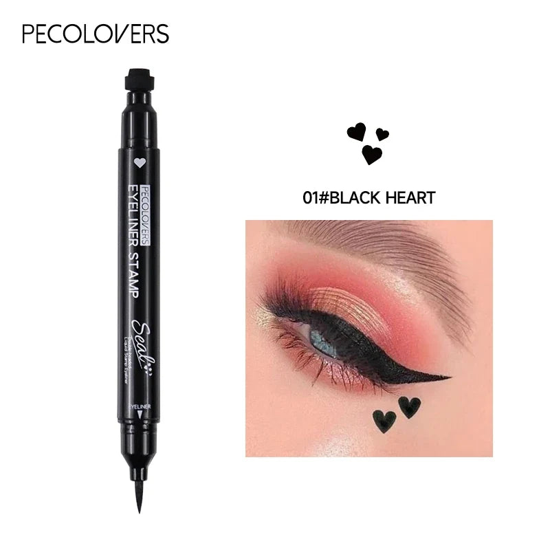 2-in-1 Star & Moon Stamp Liquid Eyeliner - Black Waterproof