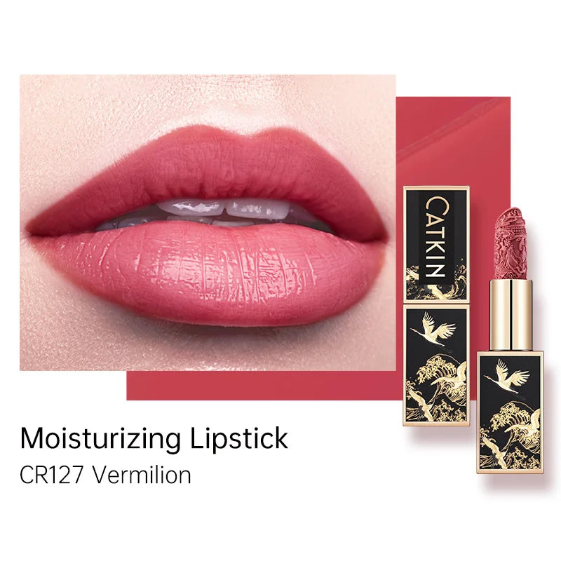 CATKIN Makeup Velvet Matte Lipstick, Hydrating Satin Long Lasting lipstick with Smooth and Creamy Texture