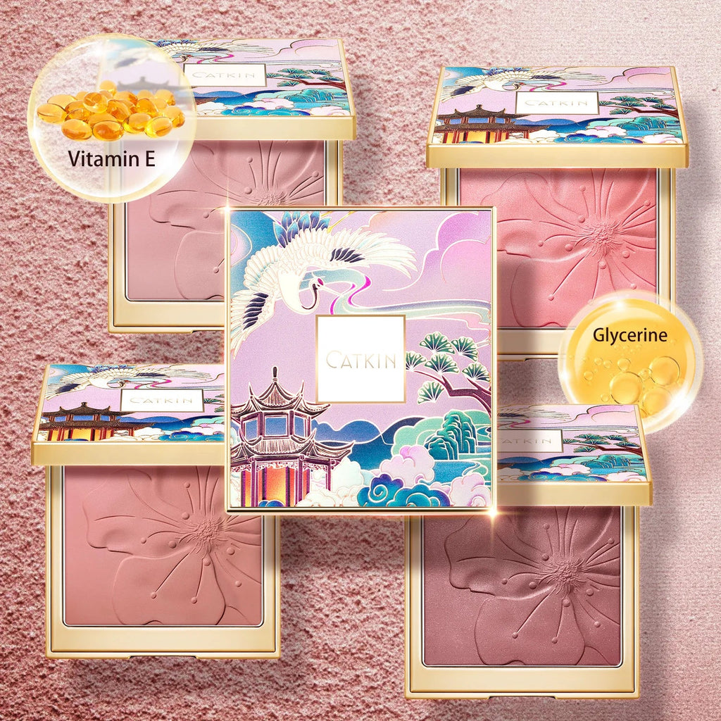 CATKIN Eternal Love Rosy Cranes Blush Drunk In Flower Long-lasting Natural Blush