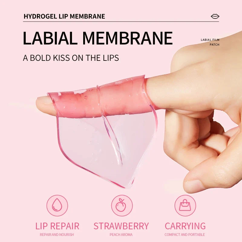 Collagen Lip Mask Strawberry Lip Sleeping Mask Moisturizing Hydrating Lip Balm Nourishing Lip Patches Lip Skin Care Products