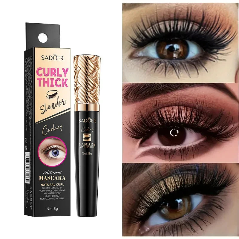 5D Silk Fiber Waterproof Mascara - Black Lengthening & Volumizing