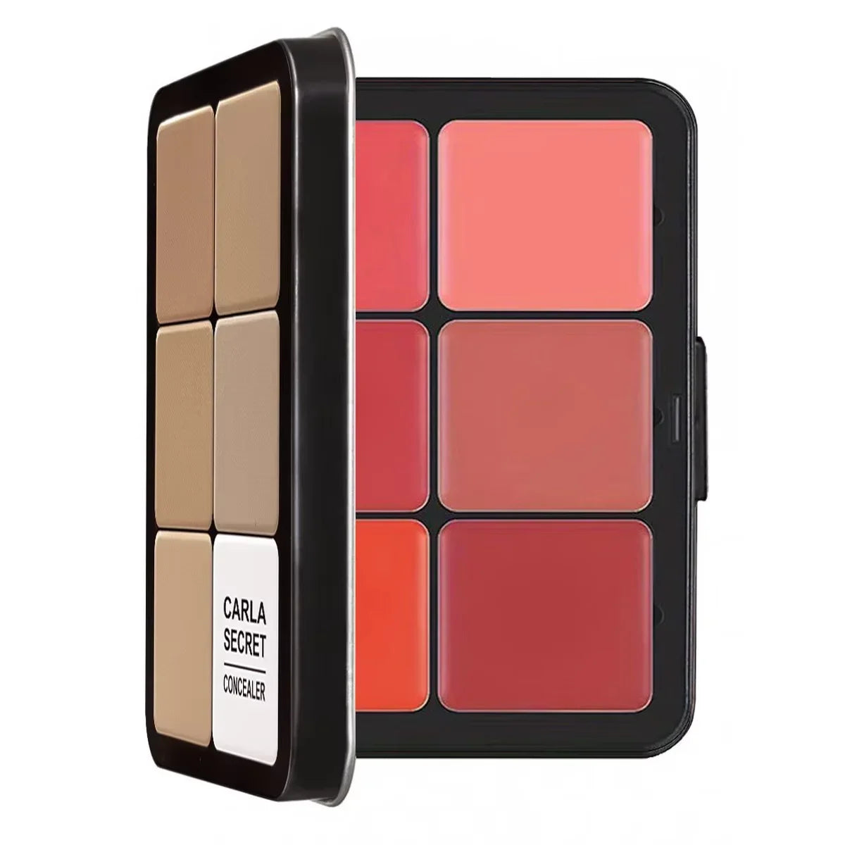 12-Color Concealer Blush & Contour Palette - Matte Cream All-in-One
