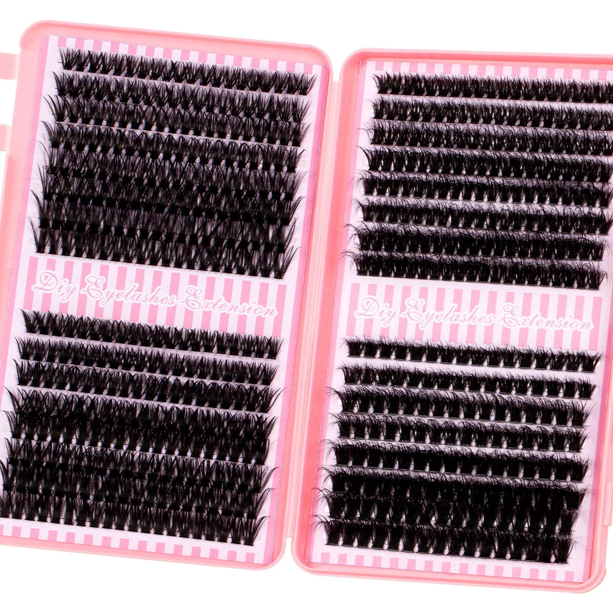 Eyelash Cluster DIY Eyelash Extension Kit with Tweezers Bond and Seal Reusable Single Eyelashes Festival Gift Eye Makeup
