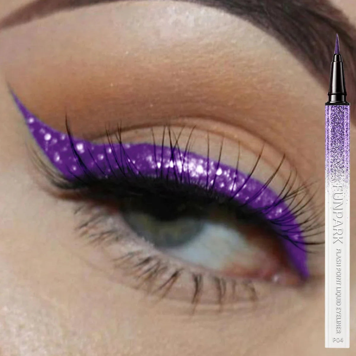 Metallic Liquid Eyeliner - Waterproof Shiny Pearlescent 0.6ml