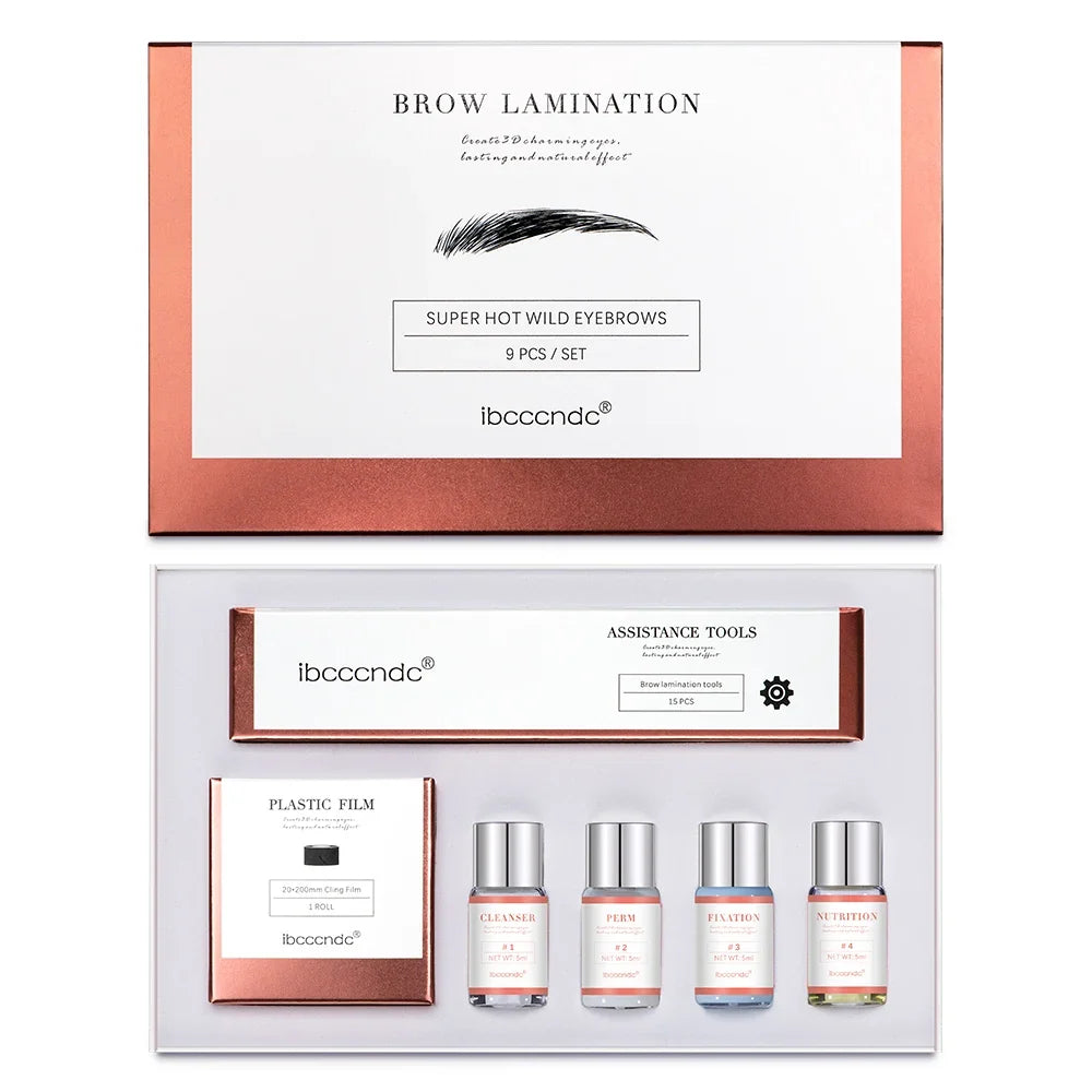 Eyebrow Lamination Kit with Keratin Perming Lotion