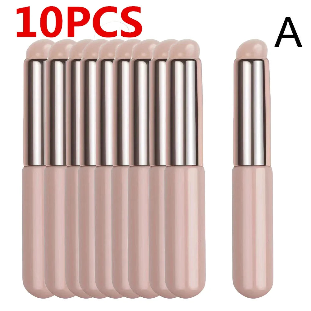 Silicone Lip Brush With Cover Cap Concealer Brush Like Fingertips Q Soft Lipstick Makeup Brushes Round Head No Broken