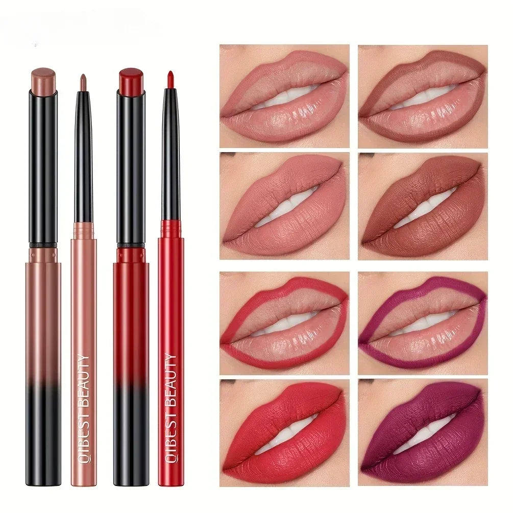 1PC matte lipliner, durable waterproof, sweat resistant, easy to color, fadeless lip gloss, essential for beauty