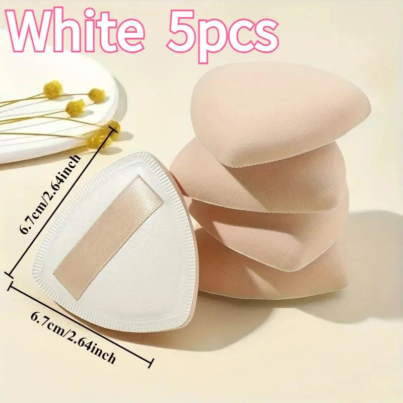 5Pcs Marshmallow air cushion powder puff dry and wet dual-purpose super soft sponge liquid foundation without powder