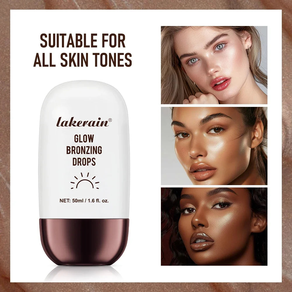 Glow Bronzing Drops Face Peptide Serums Liquid Bronzer Cream Hydrating Makeup For An Everyday Radiant Glow Summer Glow