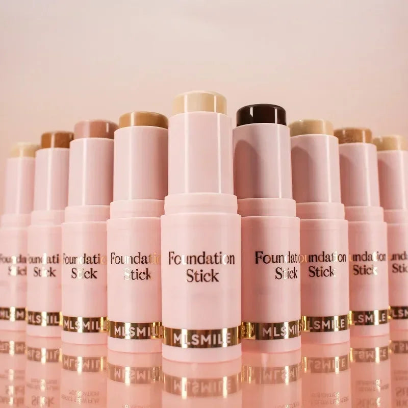Face Makeup Stick Foundation Cream 6 Color Moisturizing Full Coverage Dark Skin Tone Natural Matte Concealer Professional Makeup