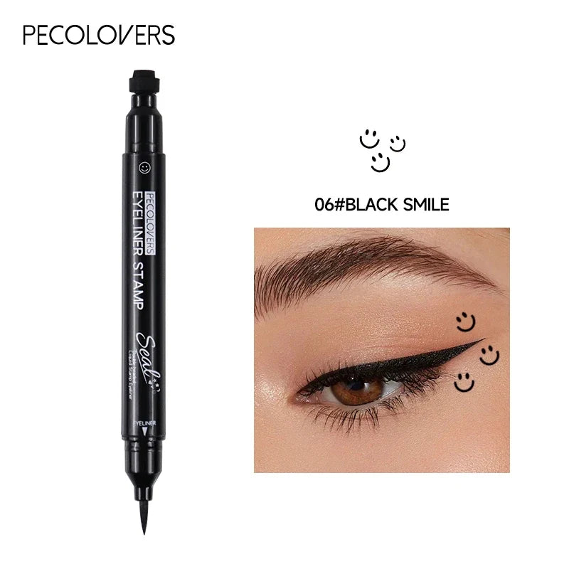 2-in-1 Star & Moon Stamp Liquid Eyeliner - Black Waterproof