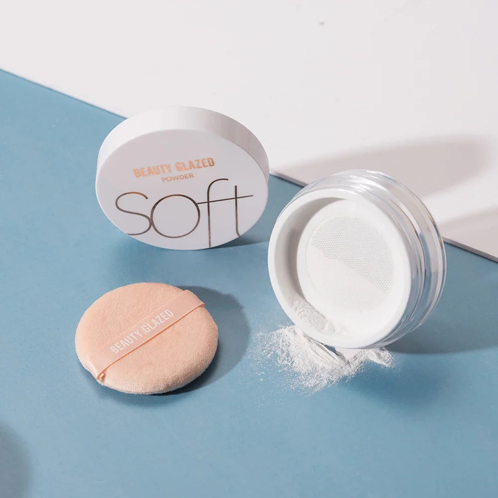 Beauty Glazed 4 ColorsMatte Loose Powder Natural Waterproof Long-Lasting Concealer Banana Powder for Makeup