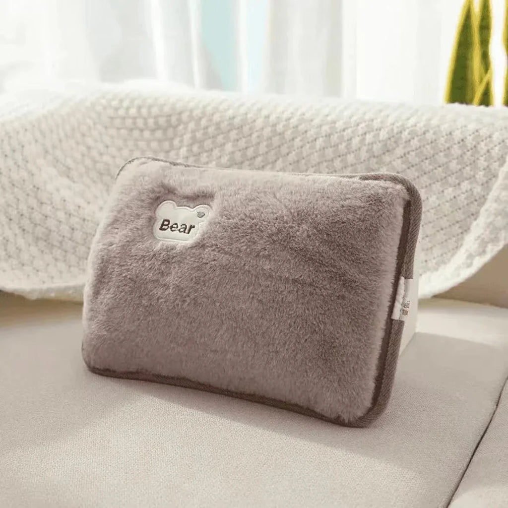 Rechargeable Hot Water Bottle Cute Electric Hand Warmer EU Plug Reusable Hot Compress Bag Heating Pad Hand Pocket Warmer