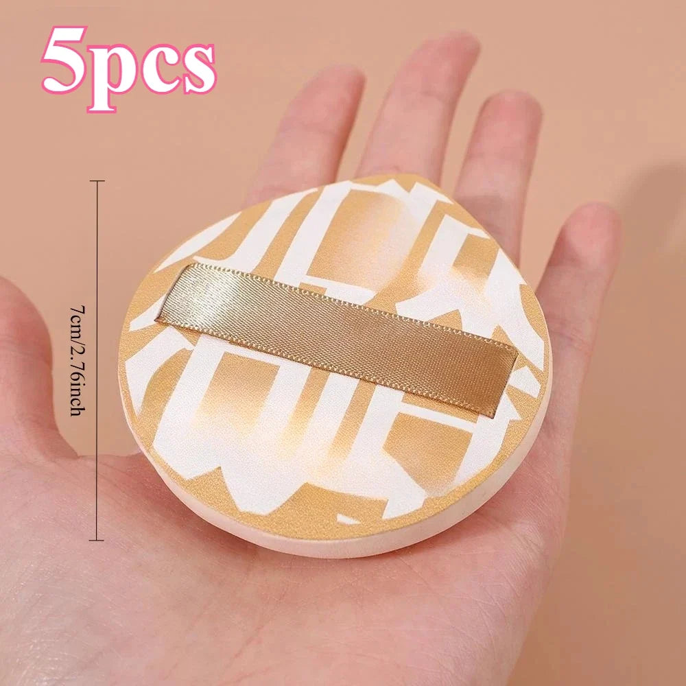 5Pcs Marshmallow air cushion powder puff dry and wet dual-purpose super soft sponge liquid foundation without powder