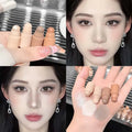 4 in 1 Contour Highlighter Stick 4 Colors Moisturizing Natural Matte Brown Nose Shadow Makeup Matte Shimmer Eyeshadow Stick Set