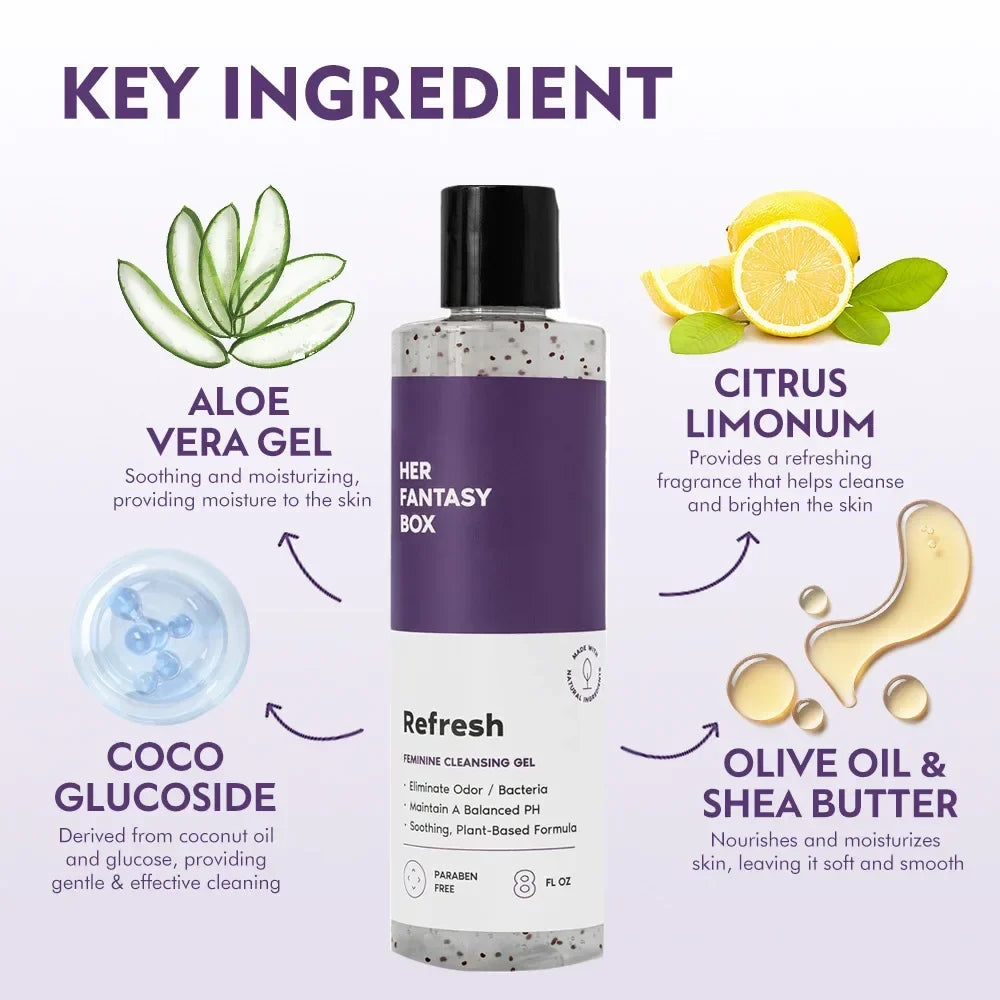 RefreshPH Balance Natural Feminine Body Wash Moisturizes and Refreshes Gentle Cleansing Personal Care