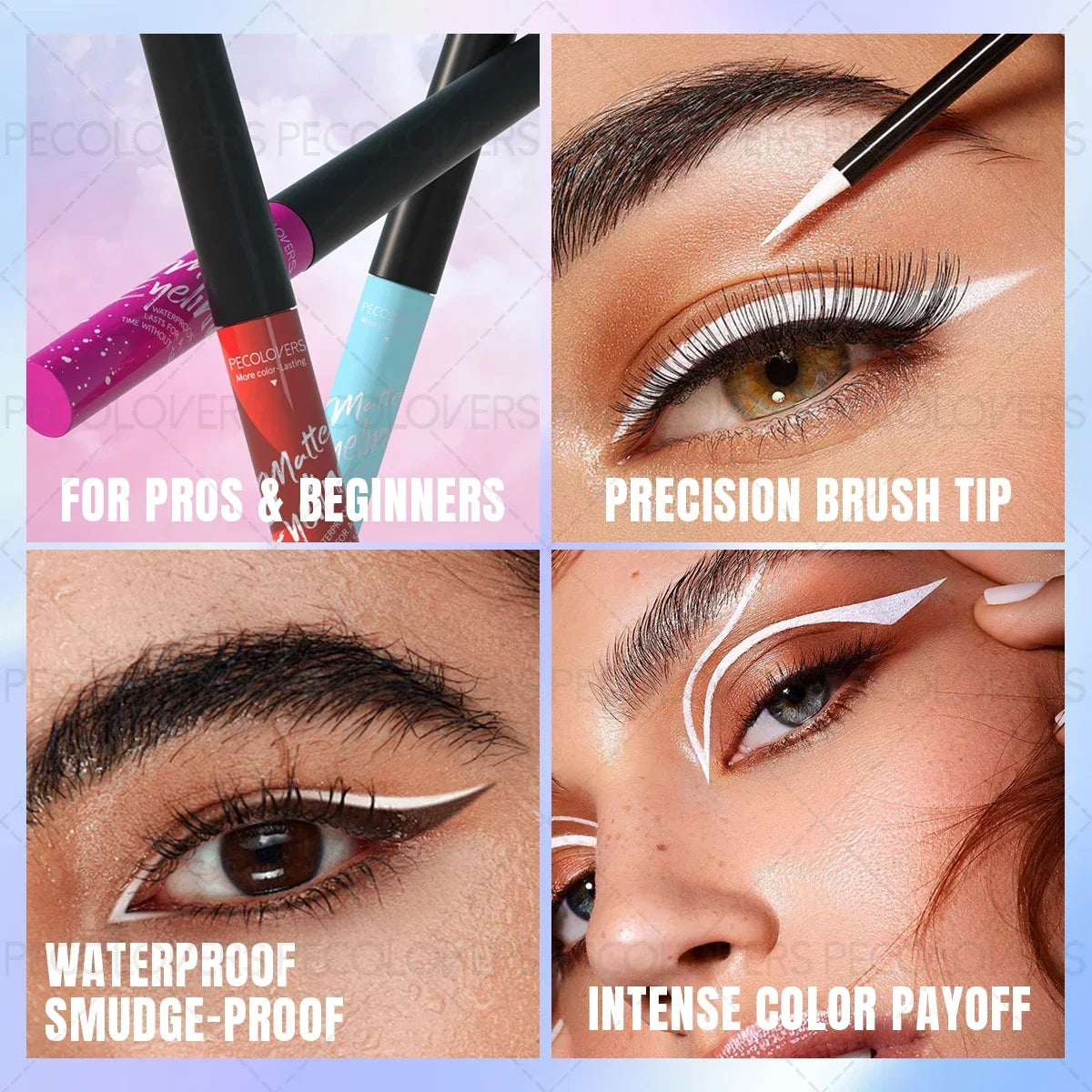 1PC Matte Color Eyeliner Pen Liquid, Durable, Easy to Color, Fast Drying, Smooth, Not Easy to Take Off Makeup