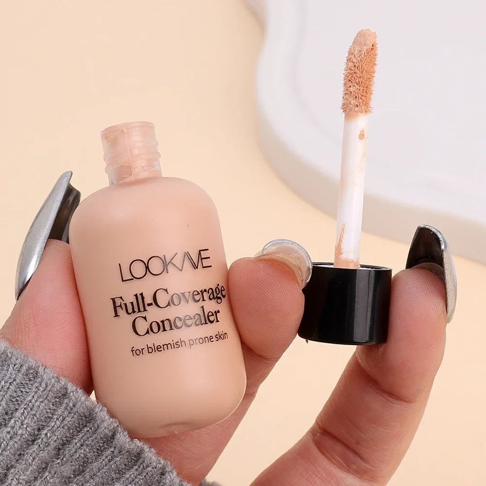 Waterproof Matte Concealer Cream Full Coverage Acne Dark Circles  Oil Control Lasting Liquid Foundation Facial Makeup Cosmetics