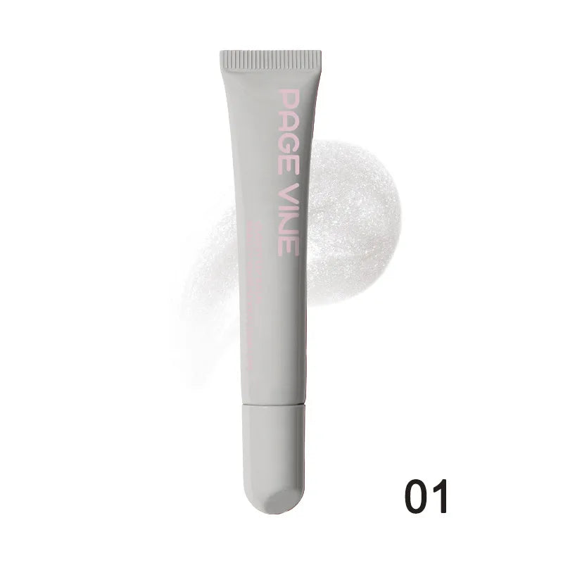 1 pcs Soft Tube Mirror Lip Gloss Lip Oil Nude Brown Plumping Lip Gloss Moisturising Transparent Lipgloss Beauty Cosmetics Makeup