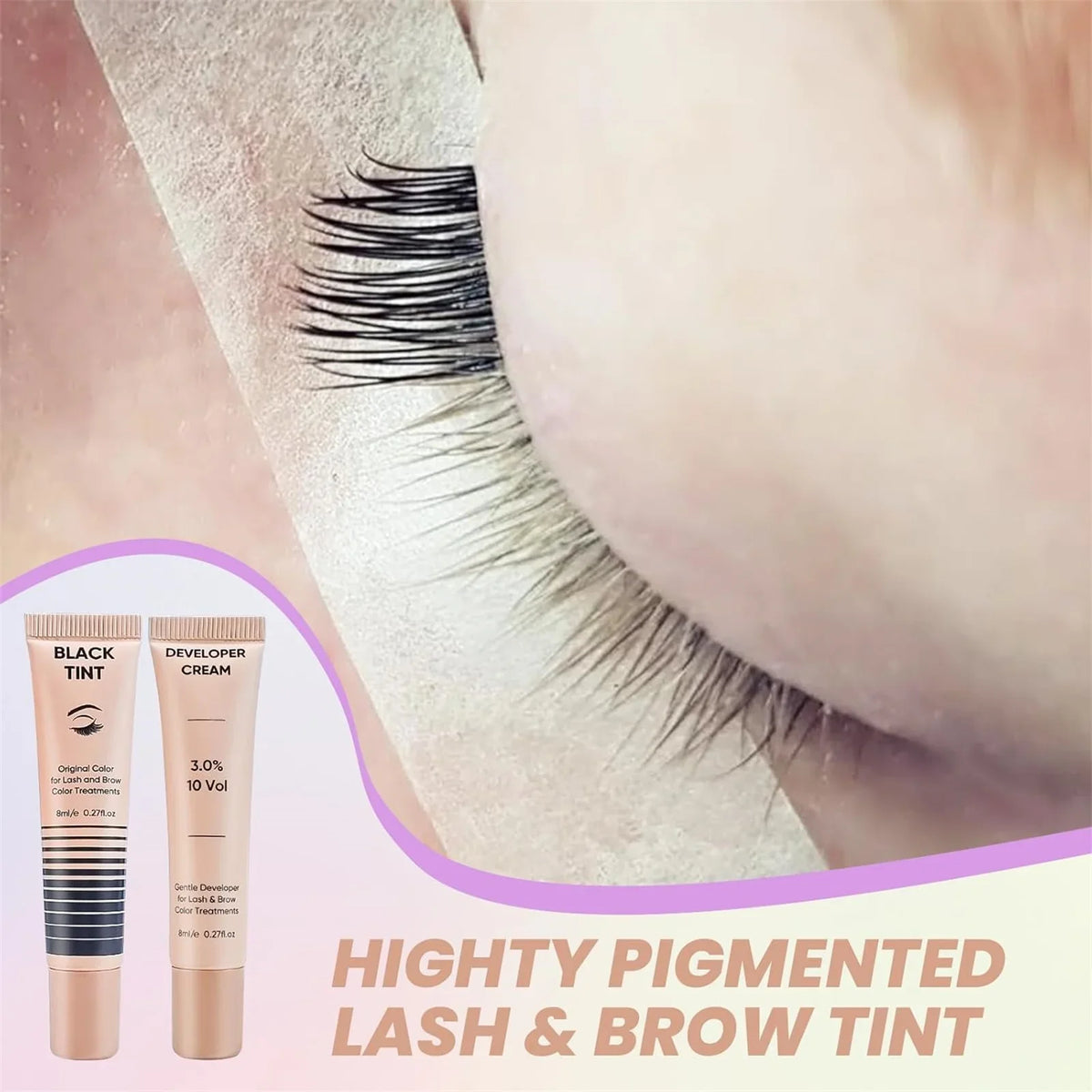 Permania Lash Lift and Brow Lamination Kit with Black Tint