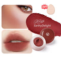 6 color optional Mousse texture powder blusher cream delicate, and has a lasting matte velvet rouge. gift A finger powder puff