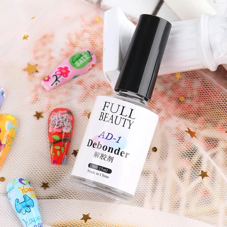15ml Nail Glue Remover False Nail Tips Debonder Removing Gel Rhinestone Fake Press On Nails Fast Dissolve Liquid Manicure Tools
