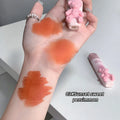 Cute Little Bear Lip Glaze Mist Face Matte Velvet Lipstick Holding Makeup Whitening Lip Cream Coloring Lip Color
