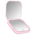 Compact Mirror with Lights, 1X/2X Magnification Portable Folding Handheld Small Pocket LED Travel Makeup Mirror for Gift, Purse