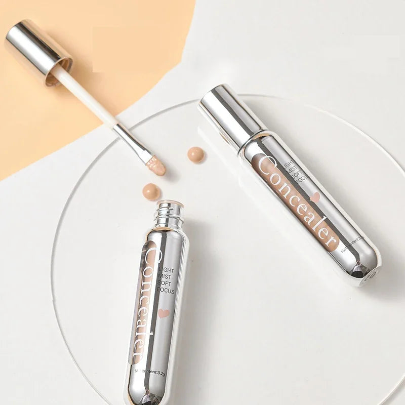 Lightweight Concealer Pen Makeup Shadow Contouring Cream Cover Dark Circle Acne Liquid Corrector Contour Stick With Brush