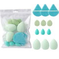 12-Piece All-Purpose Makeup Sponge Set, Made of 3 loose Powder Puffs, 3 Mini Air Cushion Puffs, 3 Beauty Eggs and 3Mini Beauty