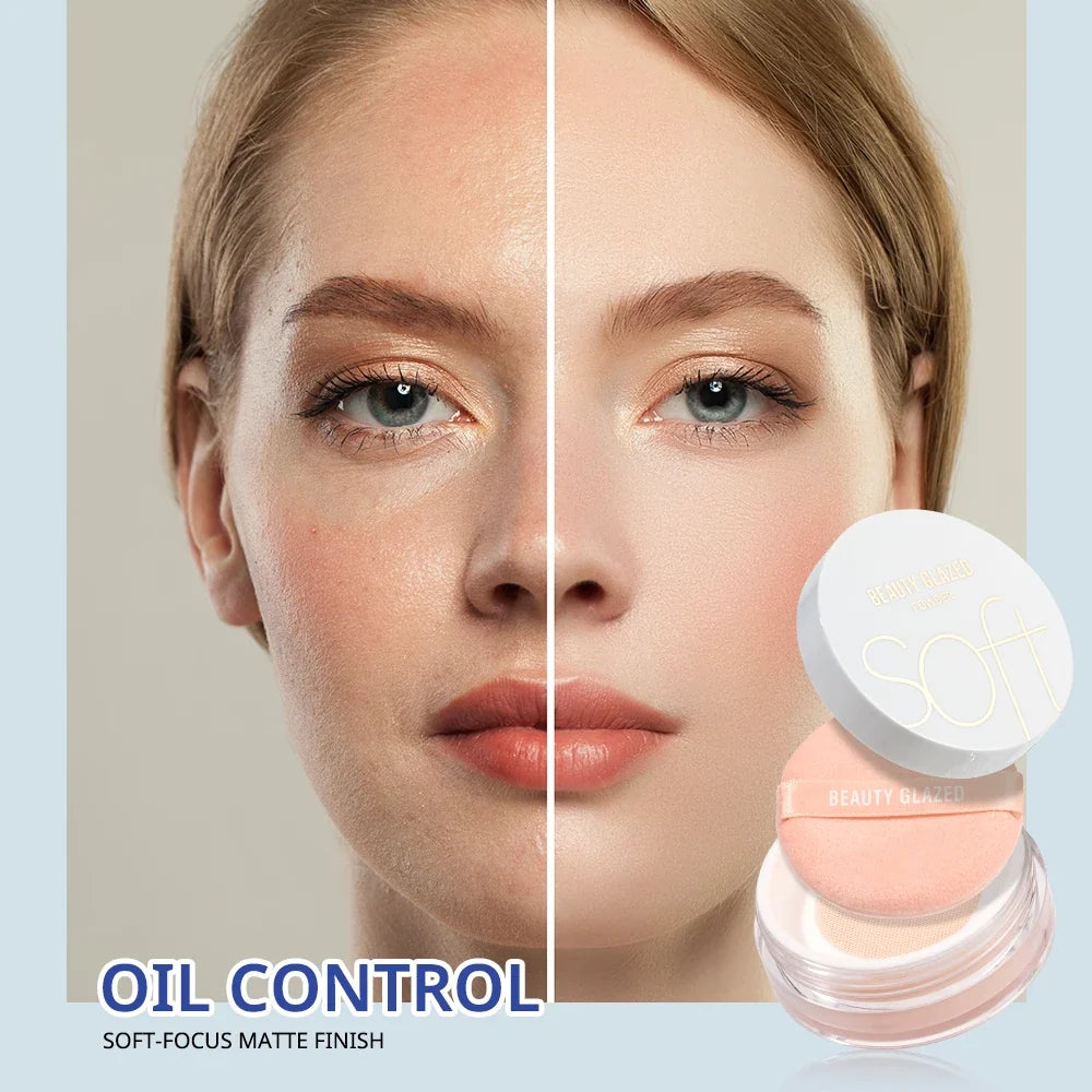Beauty Glazed 4 ColorsMatte Loose Powder Natural Waterproof Long-Lasting Concealer Banana Powder for Makeup