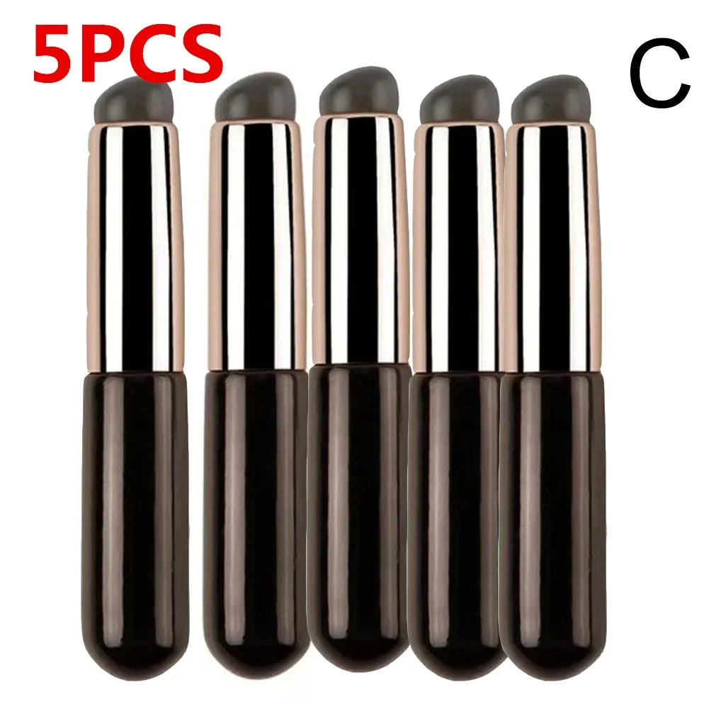 Silicone Lip Brush With Cover Cap Concealer Brush Like Fingertips Q Soft Lipstick Makeup Brushes Round Head No Broken